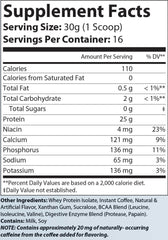 1lb Whey Protein Isolate Cappuccino – 25g Pure Protein Per Serving
