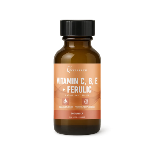 Vitamin C, B, E + Ferulic Antioxidant Serum, USA Made