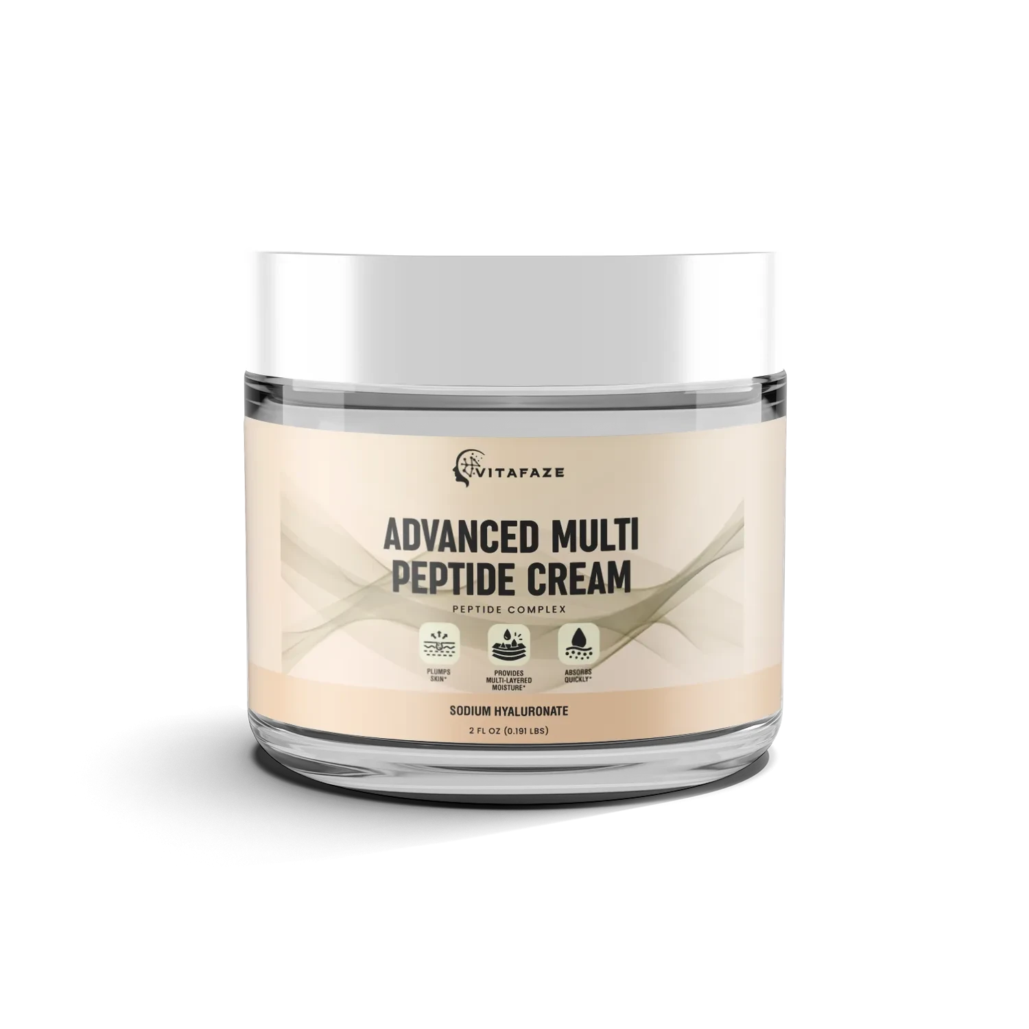 Advanced Multi Peptide Cream (Peptide Complex), USA Made, Clean & Vegan