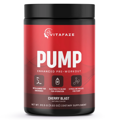 Pump Non - Stim Pre - Workout Cherry Blast 312g w/ Natural Flavo