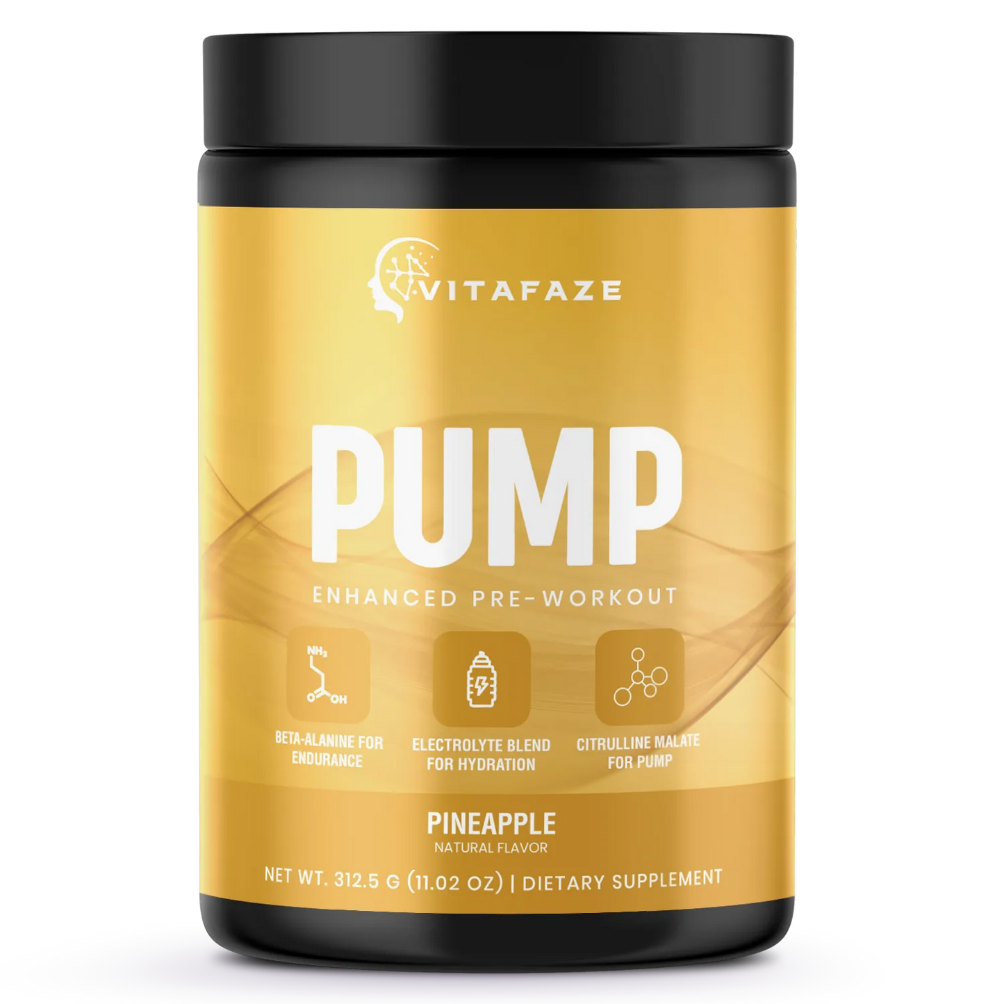 Non - Stim Pump Pre - Workout: Pineapple 312.5g w/ Natural Flavor