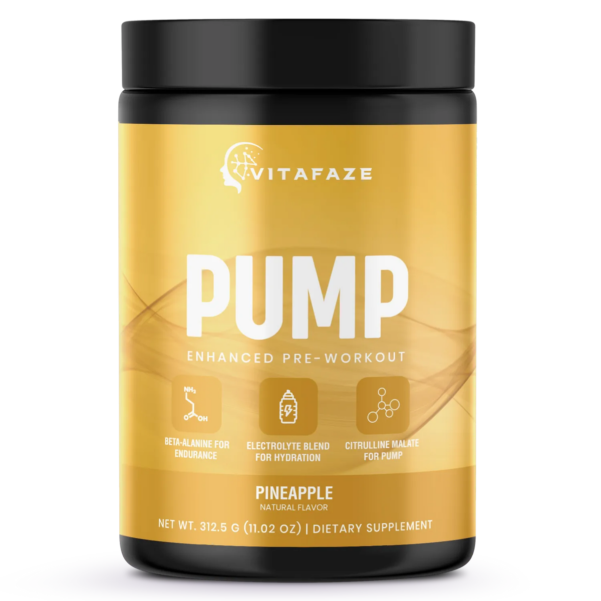 Non - Stim Pump Pre - Workout: Pineapple 312.5g w/ Natural Flavor