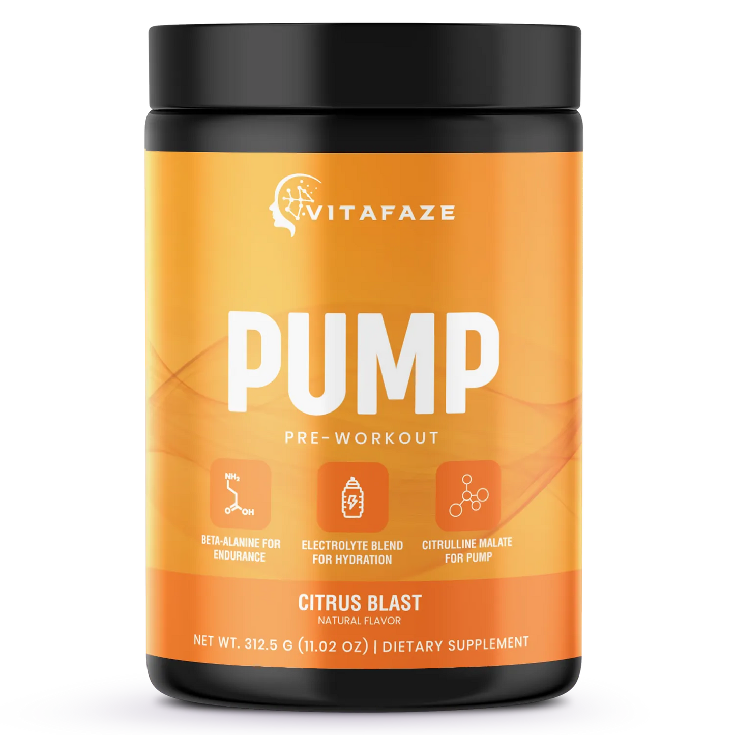 Pump Pre - Workout Citrus Blast 312g w/ Natural Flavor
