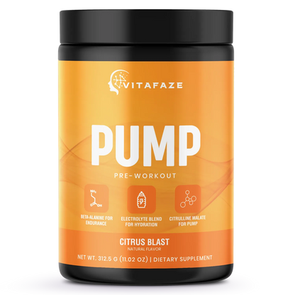 Pump Pre - Workout Citrus Blast 312g w/ Natural Flavor