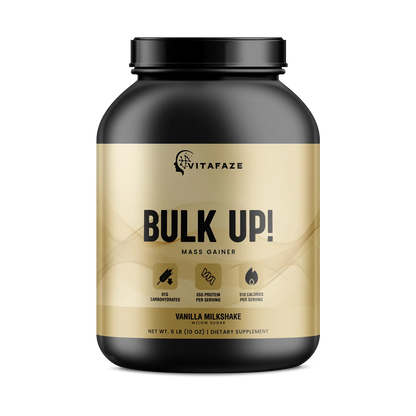 6lb Bulk Up! Mass Gainer Vanilla Milkshake w/Low Sugar