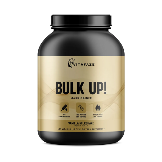 6lb Bulk Up! Mass Gainer Vanilla Milkshake w/Low Sugar