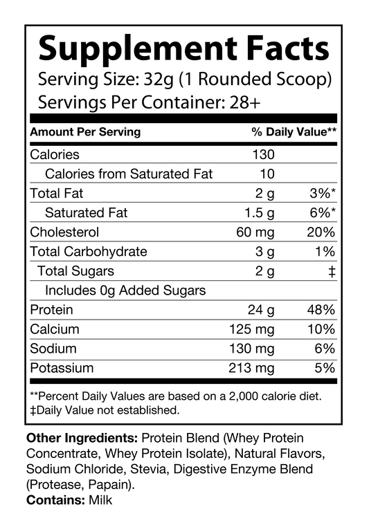 2lb Whey Natural Salted Caramel – 28 servings