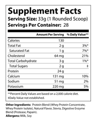2lb Whey Armor Natural Protein Vanilla w/Stevia & Natural Flavor Non - GMO