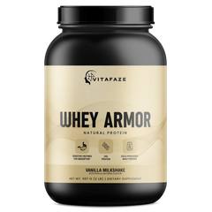 2lb Whey Armor Natural Protein Vanilla w/Stevia & Natural Flavor Non - GMO