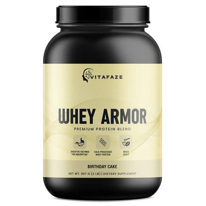 2lb Whey Armor Protein Birthday Cake
