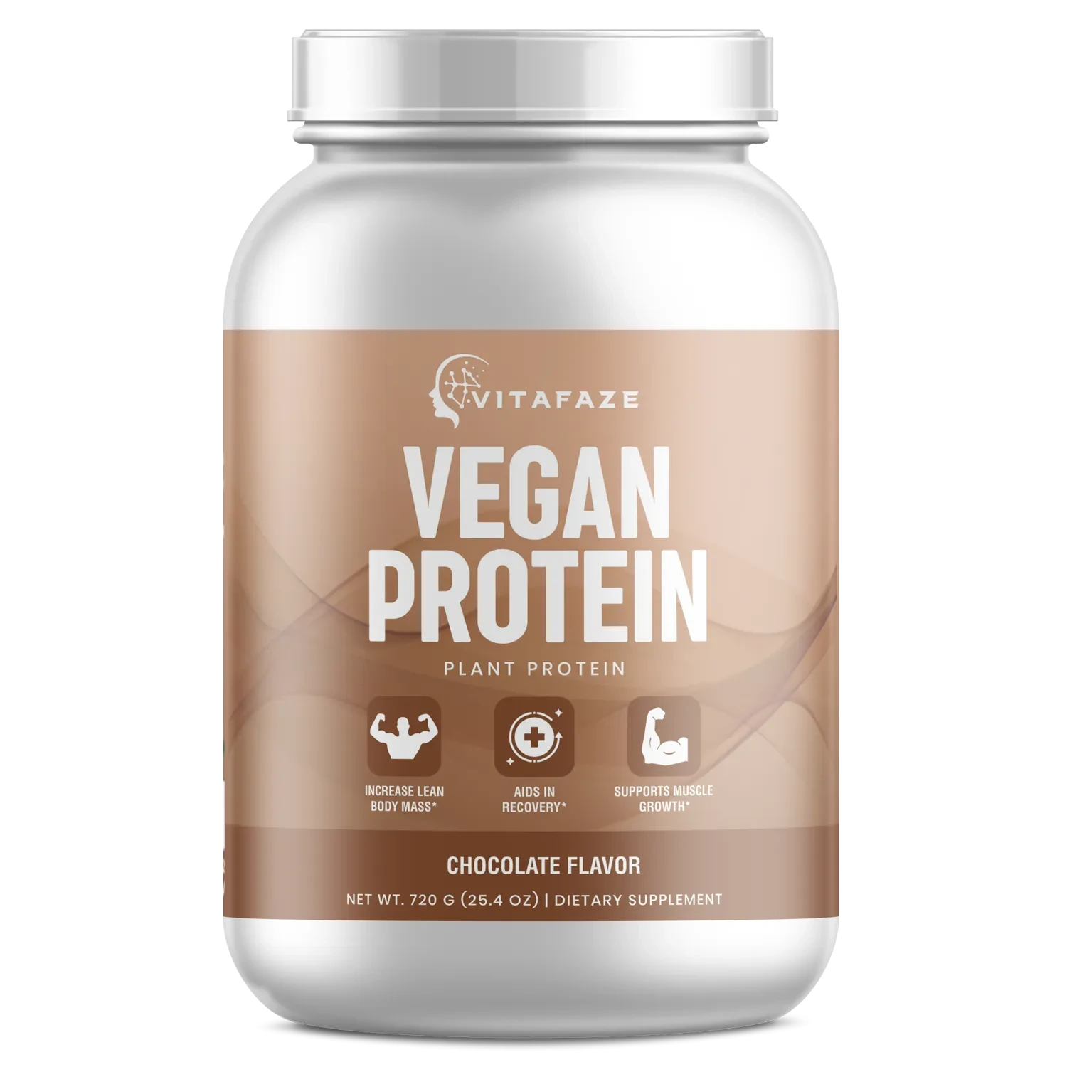 Vegan Protein Chocolate Shake - 1.5lb Pure Plant-Based Nutrition for Optimal Recovery
