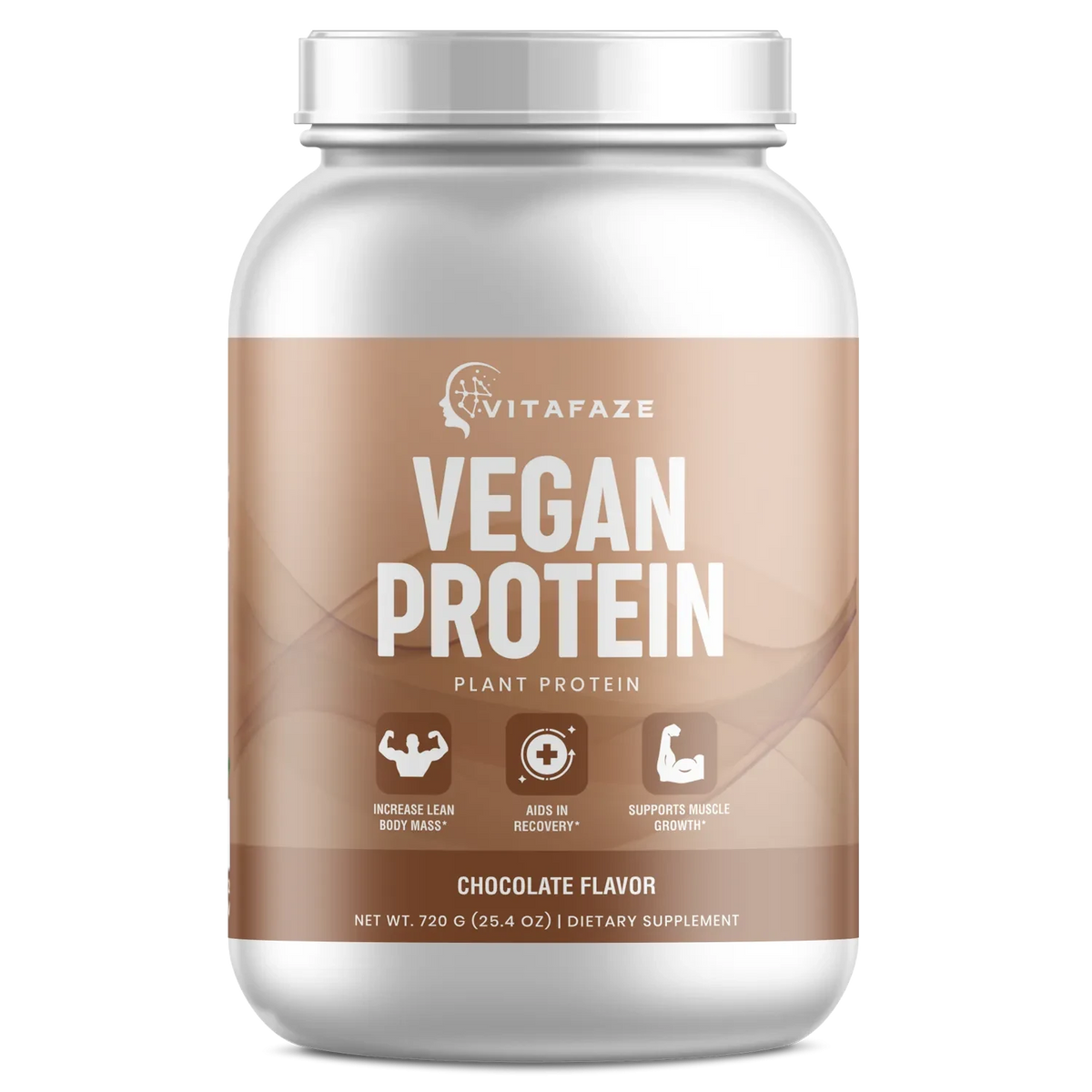 Vegan Protein Chocolate Shake - 1.5lb Pure Plant-Based Nutrition for Optimal Recovery