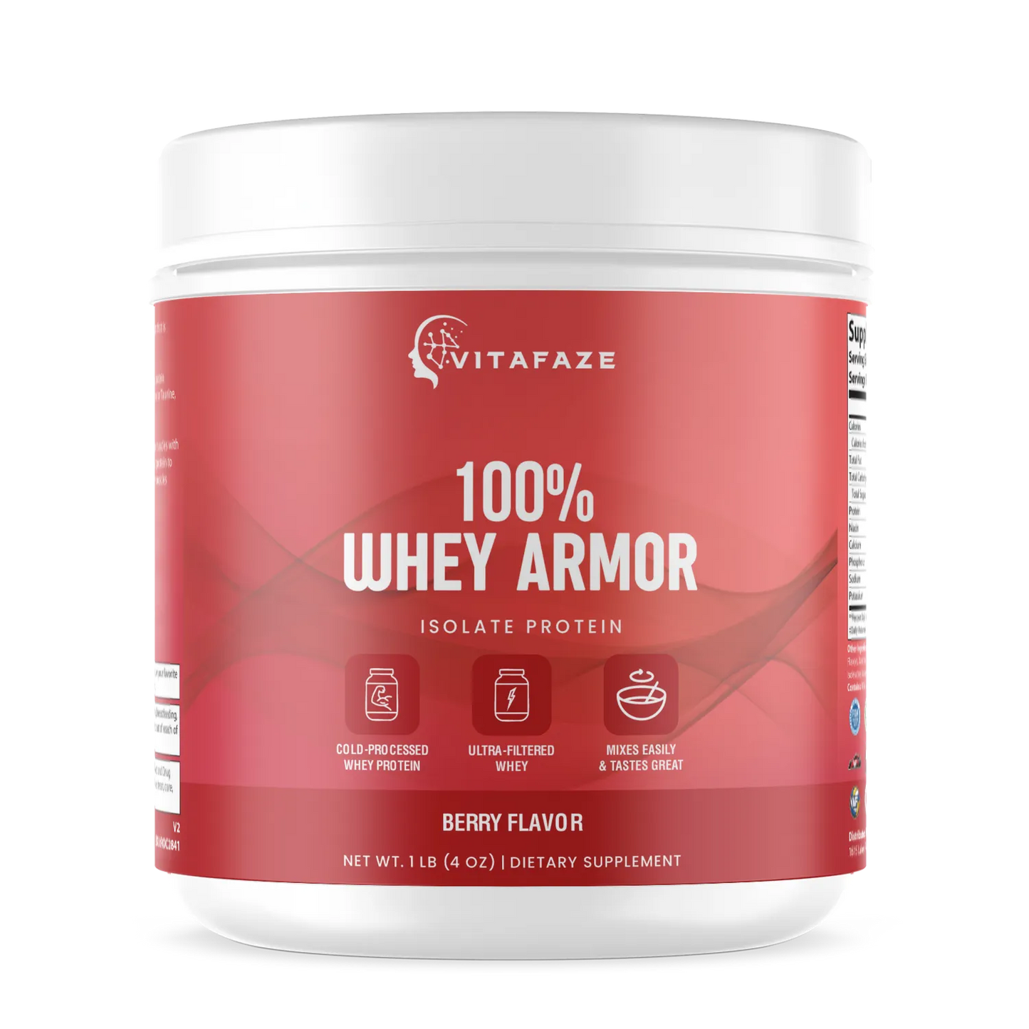 1lb Whey Armor Isolate Protein Berry