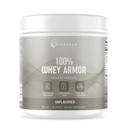 1lb Whey Armor Isolate Protein Unflavored