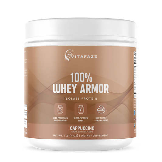 1lb 100% Whey Armor Isolate Protein Cappuccino