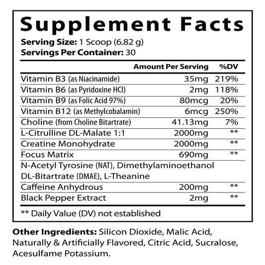 Nitric Shock Pre-Workout (Fruit Punch)