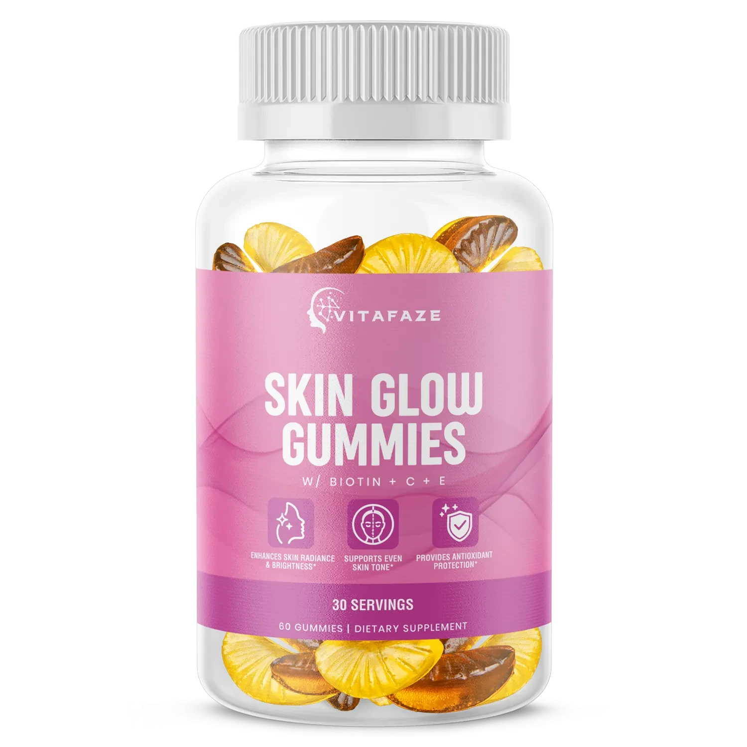 Skin Glow Gummies w/ Biotin + C + E