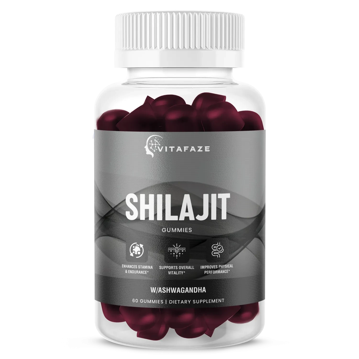 Premium Shilajit Gummies w/Ashwagandha