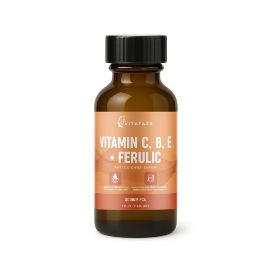 Vitamin C, B, E + Ferulic Antioxidant Serum, USA Made