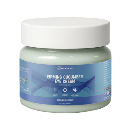 Firming Cucumber Eye Cream w/Bakuchiol, USA Made, Clean & Vegan