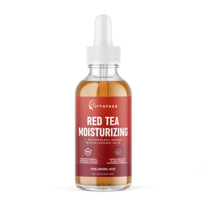 Red Tea Moisturizing + Antioxidant Serum w/Hyaluronic Acid, USA Made