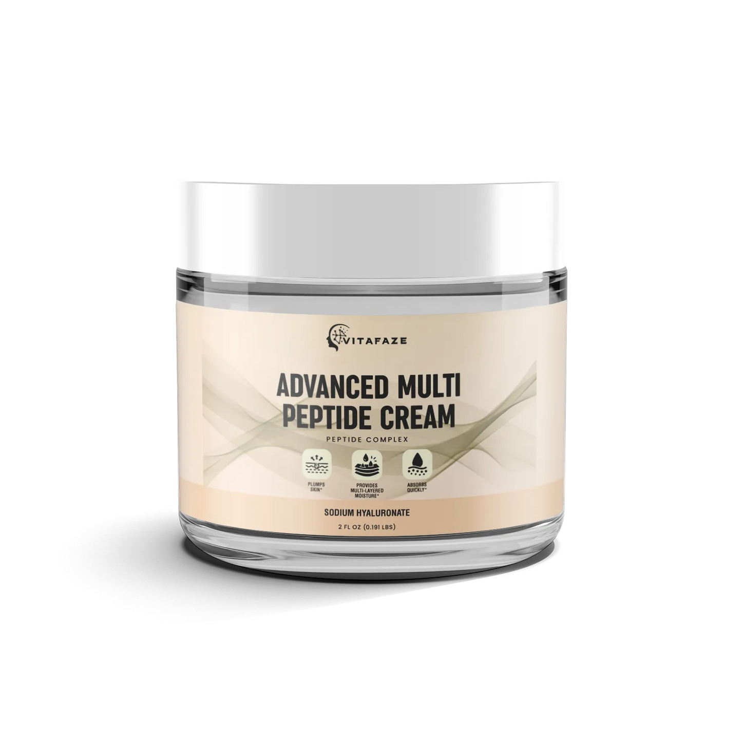 Advanced Multi Peptide Cream (Peptide Complex), USA Made, Clean & Vegan